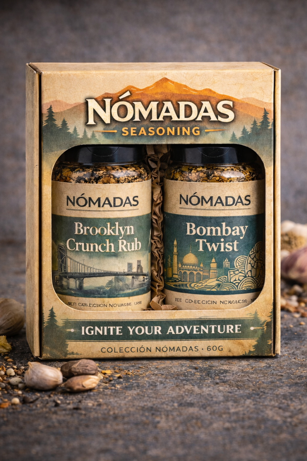 !PRÓXIMAMENTE! Kit Doble Nómadas Seasoning – ¡Explora el mundo con cada bocado!