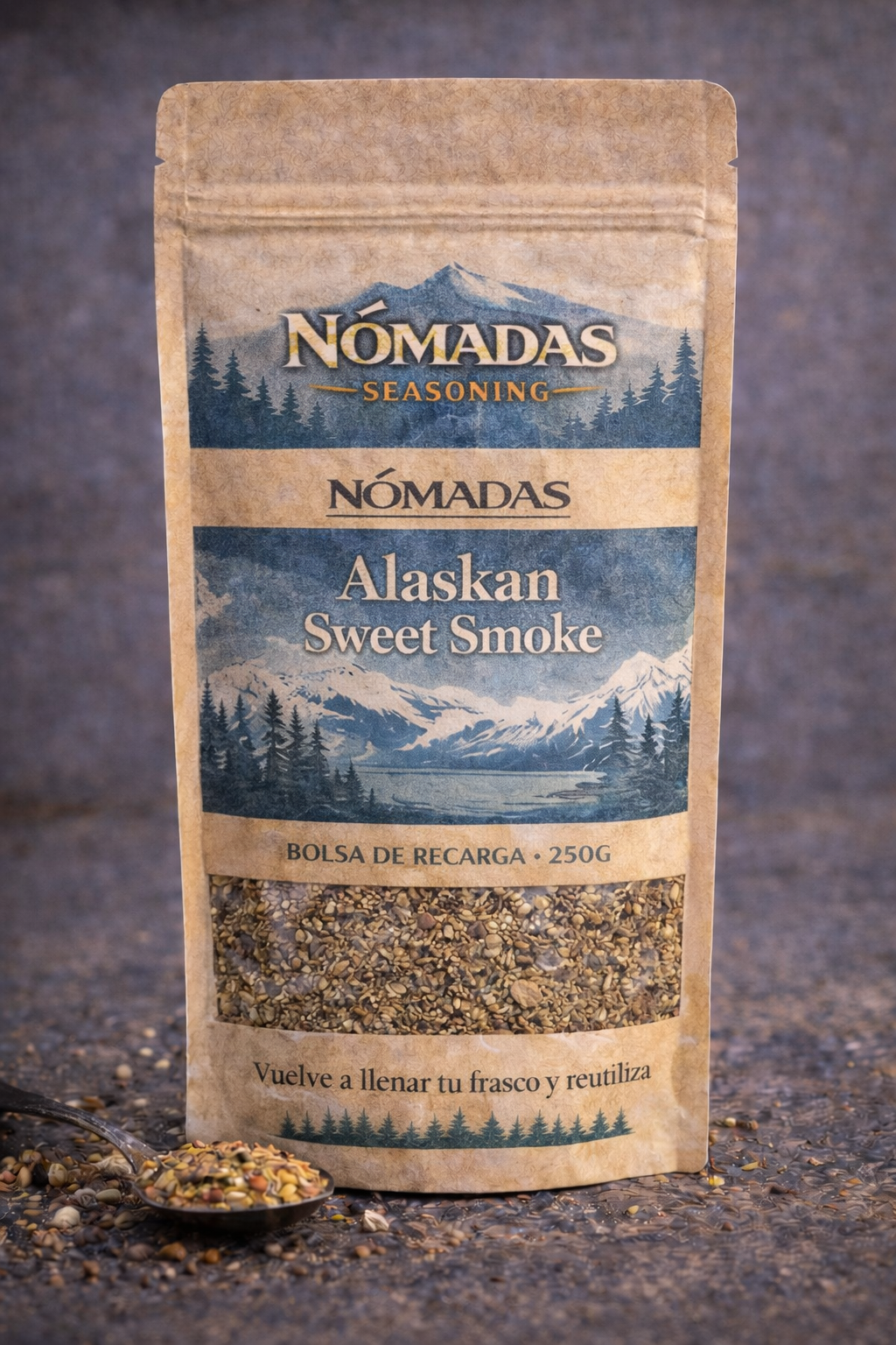 !PRÓXIMAMENTE! Recarga Nómadas – Bolsa Kraft de 250g