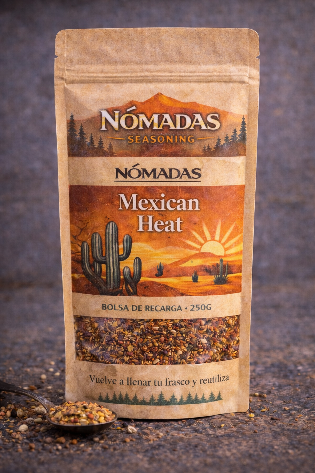 !PRÓXIMAMENTE! Recarga Nómadas – Bolsa Kraft de 250g